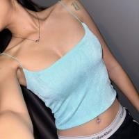 ราคา Glitterเสื้อสายเดี่ยว สายเดี่ยวยางยืดสปาเก็ตตี้ ผ้ายืดวิ้งๆ (24182539989)