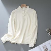 ราคา C CP ใหม่ เสื้อเชิ้ตแขนยาว คอปกตั้ง ขนาดเล็ก สไตล์จีน แฟชั่นฤดูใบไม้ผลิ 2024 (25775993520)