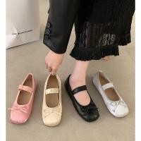 ราคา พร้อมส่งรองเท้าบัลเล่ คัชชู พื้นยางกันลื่นเบาใส่สบาย (24721792055)