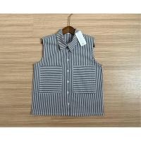ราคา Mango เสื้อเชิ้ตแขนกุด ลายทาง อกหน้าผ้า 42 ยาว 24 (25558795581)