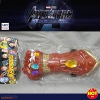 ราคา IronMan Infinity Gauntlet ถุงมือไอรอนแมน อินฟินิตี้ ถุงมือใส่เล่นเพื่อความสนุก พร้อมอัญมณีทั้ง 5 เม็ด สวยงาม (6532559672)