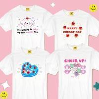 ราคา Live274 เสื้อขาว Cafe collection S XXL อก 32 50 สไตล์เกาหลี Dream Big Tshirt โอเวอร์ไซน์ สาวอวบใส่ได้ สีขาว คอกลม (6249010300)