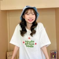 ราคา Live126 เสื้อขาว AppleGreenSoda S XXL อก 32 50 สไตล์เกาหลี Dream Big Tshirt โอเวอร์ไซน์ สาวอวบใส่ได้ คอกลม เเฟชั่น (11603198235)