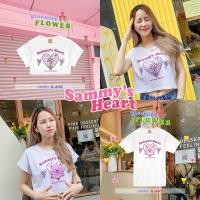 ราคา Live345 เสื้อขาว Sammy sHeart S XXL อก 32 50 สไตล์เกาหลี Dream Big Tshirt โอเวอร์ไซน์ สาวอวบใส่ได้ คอกลม เเฟชั่น (3159803662)