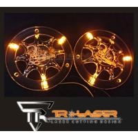 ราคา ฝาครอบดอกลำโพงราคาถูก อะคริลิคครอบดอกลำโพงพร้อมไฟLED ขนาด 4 นิ้วแบบนูนยกก้าน สีสันสวยงามลวดลายชัดเจน จำนวน 1 คู่ (13246675226)