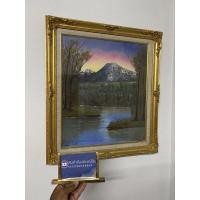 ราคา ภาพวาดญี่ปุ่น ภาพวาดสีน้ำมัน กรอบใหญ่ 23x26นิ้ว (21241077466)