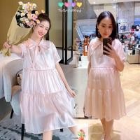 ราคา เดรสคลุมท้องสีชมพู ชุดคลุมท้องใส่ออกงาน (24922120249)