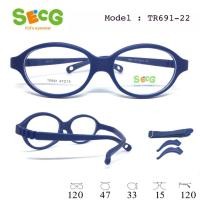 ราคา ของแท้ 100 กรอบแว่นเด็ก SECG รุ่น TR691 สำหรับตัดแว่นสายตา (19744222659)