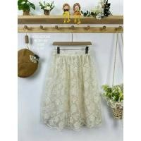 ราคา Japanese lace skirt freesize outlet price กระโปรงผ้าลูกไม้เอวยางยืดราคาโรงงาน (24283203993)