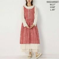 ราคา Japanese styled cotton scott sleeveless dress outlet price แชกแขนกุดผ้าคอตตอนลายสก๊อตงานญี่ปุ่นราคาโรงงาน (19187337205)