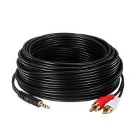 ราคา สาย Aux to RCA 1 ออก 2 Cable สีขาว แดง สายสัญญาณเสียง ความยาว 1 5เมตร 3เมตร 5เมตร 10เมตร 15เมตร 20เมตร (29201489081)