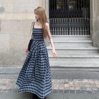 ราคา พร้อมส่ง All great dress เดรสสายเดี่ยวลายสก็อตสีน่ารักมาก IN38501 (21288274261)
