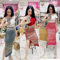 ราคา กระโปรงผ้าถุงลายไทย ผ้ายืดสกินนี่ (13471497224)
