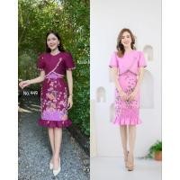 ราคา ชุดเดรสผ้าปาเต๊ะJAVA อินโดแท้ N449 (24213719224)