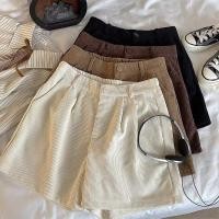 ราคา กางเกงบูทขาสั้น ขากว้าง เอวสูง ผ้าลูกฟูก ทรงหลวม ขนาดใหญ่ สําหรับผู้หญิง (23564173100)