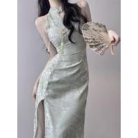 ราคา ชุดเดรสกี่เพ้ายาว เปิดไหล่ สไตล์จีน แฟชั่นฤดูร้อน สําหรับเด็ก (25852794745)