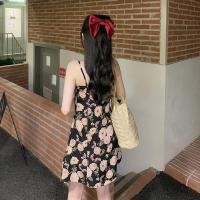 ราคา ชุดเดรสกระโปรงสั้น ผ้าชีฟอง ลายดอกไม้ พลัสไซซ์ สไตล์เกาหลี สําหรับสตรี (25473975529)