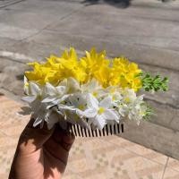 ราคา หวีสับดอกไม้ หวีเสียบผม ดอกคูน งานบวงสรวง นางรำ (29851053390)