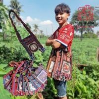 ราคา กระเป๋าสะพายข้าง ย่ามสะพายข้าง ลายช้าง ผ้านากา ขนาด 8x9 นิ้ว คละลาย (28652849463)