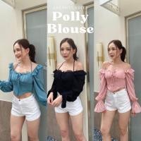 ราคา NO 361 POLLY BLOUSE เสื้อครอปแขนยาว ตุ๊กตา (20393599504)