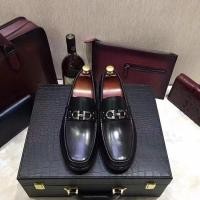 ราคา คลังสินค ้ าพร ้ อม ใหม ่ 2024Ferragamo Horsebit Buckle Metal Leather Shoes Platform One Pedal Loafer (24481388834)