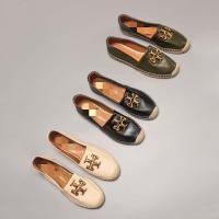ราคา 2024tory Burch TB Sheepskin Bucket Shoes Lazy Flat Shoes Women (20696557113)