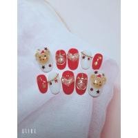 ราคา เล็บปลอมลายคริสมาสต์ ปั้นหมี น่ารัก (24951511170)