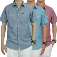 ราคา BOVY SHORT CHAMBREY เสื้อเชิ้ตแขนสั้นผ้าแชมเบรย์ BA 3828 (8172820606)