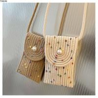 ราคา ติงเกอ กระเป๋าสะพายไหล่ กระเป๋าสะพายข้างทอแนวตั้ง กระเป๋าสตางค์สายคล้องไหล่ขนาดเล็กผู้หญิง (29255963451)