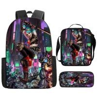 ราคา Dc harley Quinn Harley Quinn กระเป๋านักเรียนแฟชั่นสไตล์ใหม่ชุดสามชิ้นกระเป๋าเป้สะพายหลังกันน้ําพิมพ์ลายความจุขนาดใหญ่ (27003555289)