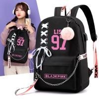 ราคา Blackpink Starry Sky กระเป๋าเป้สะพายหลัง USB ชาร์จลด Burden กระเป๋านักเรียนนักเรียนกระเป๋าเดินทาง (27106316955)