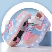 ราคา พร้อมส่ง รองเท้ากีฬา รองเท้าสเก็ต รองเท้าวิ่ง มีไฟ LED สําหรับเด็ก นักเรียน (25114906655)