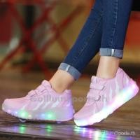 ราคา พร้อมส่ง รองเท้าสเก็ต รองเท้าโรลเลอร์สเก็ต มีไฟ LED ขนาดใหญ่ น้ําหนักเบา สําหรับเด็ก และผู้ใหญ่ (21384521787)