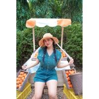 ราคา พร้อมส่ง จั๊มยันส์สาวอวบ จั๊มยันส์แขนกุด ลายแถบ (22651159948)