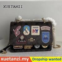 ราคา COACH ce591 klare กระเป๋าสะพายผู้หญิง กระเป๋าออร์แกน สายโซ่ ช่องเก็บของหลายช่อง (22869994797)