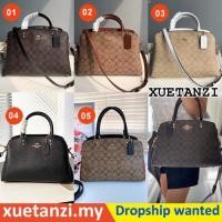 ราคา Coach 91495 91016 91493 lillie Carryall กระเป๋าสะพายผู้หญิง กระเป๋าโท้ทหนังแท้ ความจุขนาดใหญ่ หัวเข็มขัดแม่เหล็ก (20780504399)