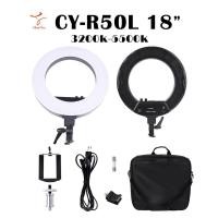 ราคา ไฟสตูดิโอ LED Ring Light CY R50L ไฟแต่งหน้า 18 นิ้ว ไฟเซลฟี ไฟวงเเหวน ไฟวงกลม 3200k 5500k แสง2สี (4668814866)