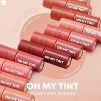 ราคา Oh My Tint ลิปโอมายทิ้น ลุคใหม่ Velvet And Smooth ลิปเนื้อละมุน สีแน่นชัด ติดทนนาน 2P Original (22477375803)