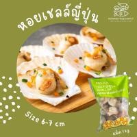 ราคา หอยเชลล์ญี่ปุ่น ฝาเดียว size 6 7 cm หอยเชลล์ แพ็ค 1 kg NW 60 (27051192137)