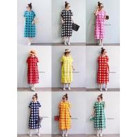 ราคา ชุดเดรสคอกลมผ้าคอตตอนญี่ปุ่น 100 พิมพ์ลาย ดีไซด์ทรงสวยผ่าข้าง ผ้าเนื้อนิ่มใส่สบายมากเลยค่ะ ลายก้อสวยดูดี (23055528293)