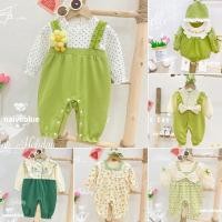 ราคา ชุดจั๊มสูทรอมเปอร์ ลายดอกไม้ สีเขียว แฟชั่นฤดูใบไม้ร่วง สําหรับเด็กทารกผู้หญิง (24450486180)