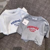ราคา Hermes2024ใหม่ผู้ชายลำลองแขนสั้นเสื้อยืด bottoming bwkx (26256247701)