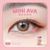 ราคา คอนแทคเลนส์ มินิ Mini Ava Brown Gray Kitty Kawaii ลายฮิต ขายดีมาก กรองแสงกันยูวี (25759012115)