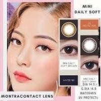 ราคา คอนแทคเลนส์ มินิ Mini Daily Soft Brown Gray Montra ลายฮิต ขายดีมาก กรองแสงกันยูวี (25161510540)