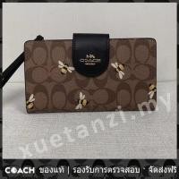 ราคา OUTLET Coach แท้ 8675 กระเป๋าสตางค์ สุภาพสตรี กระเป๋าสตางค์ซิปยาว ซิปใส่บัตร ที่ใส่บัตร กระเป๋าสตางค์ (21746405384)