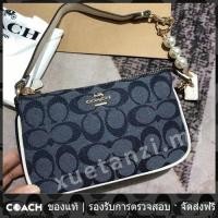 ราคา OUTLET Coach แท้ C3334 ผู้หญิงไหล่กระเป๋าไพ่นกกระจอก คล้องข้อมือ กระเป๋าถือ 3334 (21647105846)