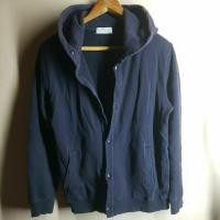 ราคา เสื้อสเวตเตอร์ฮู้ดสีกรม ผ้าฝ้าย Back Number Size 42 ยาว 26 นิ้ว B066702 (26951568619)