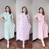 ราคา Maxidress Fashion pleat classic 250 แฟชั่นชุดเดรสยาวผ้าอัดพลีทลายดอกไม้สีสวยสดใสตรงปก ชุดเที่ยวทะเลใส่ซัมเมอร์ สาวอวบ (24265952795)
