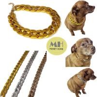 ราคา สร้อยคอสุนัข สร้อยคอสัตว์เลี้ยง ปลอกคอ สร้อยคอทองคำสุนัข โซ่สุนัข ขนาดเล็ก ปลอกคอโซ่ สร้อยคอหมาแมว วัสดุพลาสติก เบา หรู (15480133207)
