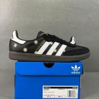 ราคา FACE x atmos x Adidas Originals Samba รองเท้าวิ่งตัดต่ำรองเท้าผ้าใบลำลองสำหรับผู้ชายผู้หญิงสีดำ ลำ (25711319728)